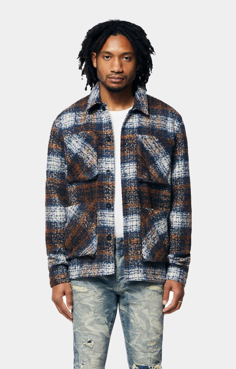 PLAID FLANNEL OVERSHIRT