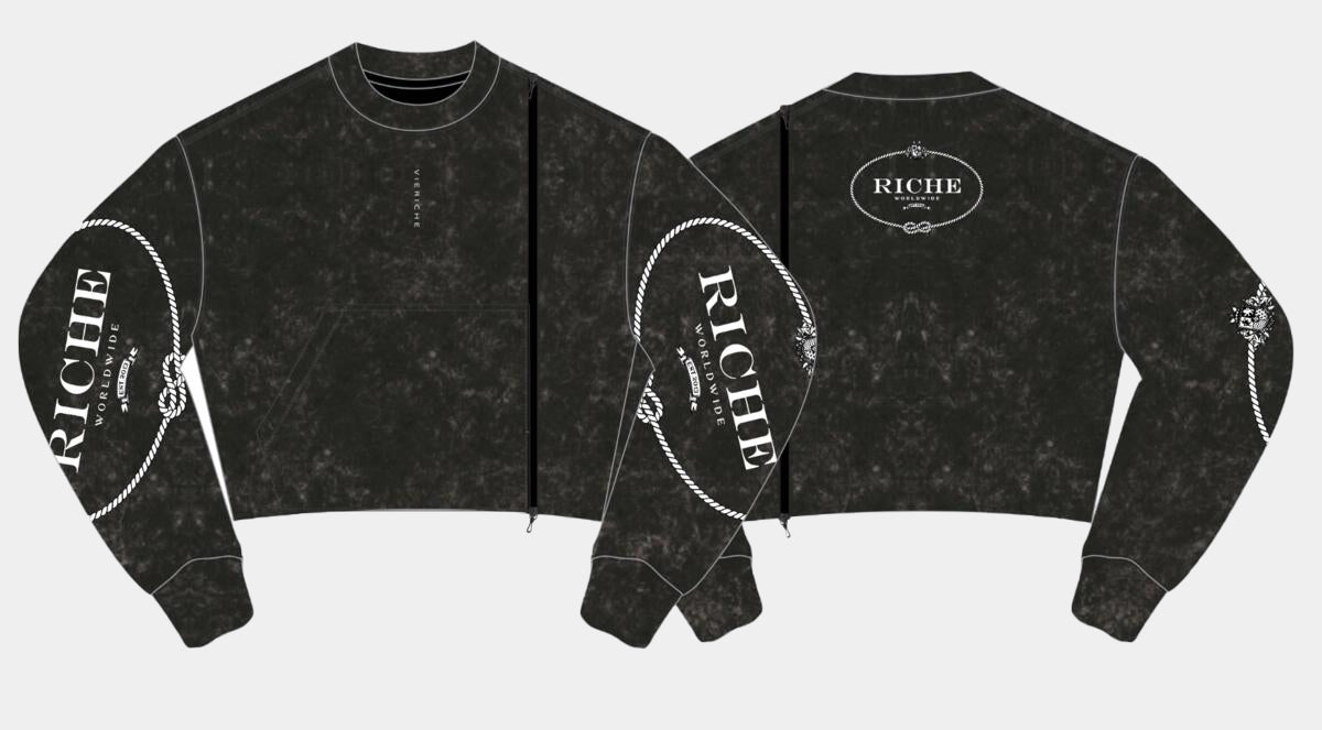 MIXMATCH LOGO CREW - BLACK