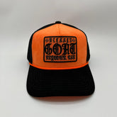 GOAT TRUCKER - ORANGE/BLACK (SUEDE)