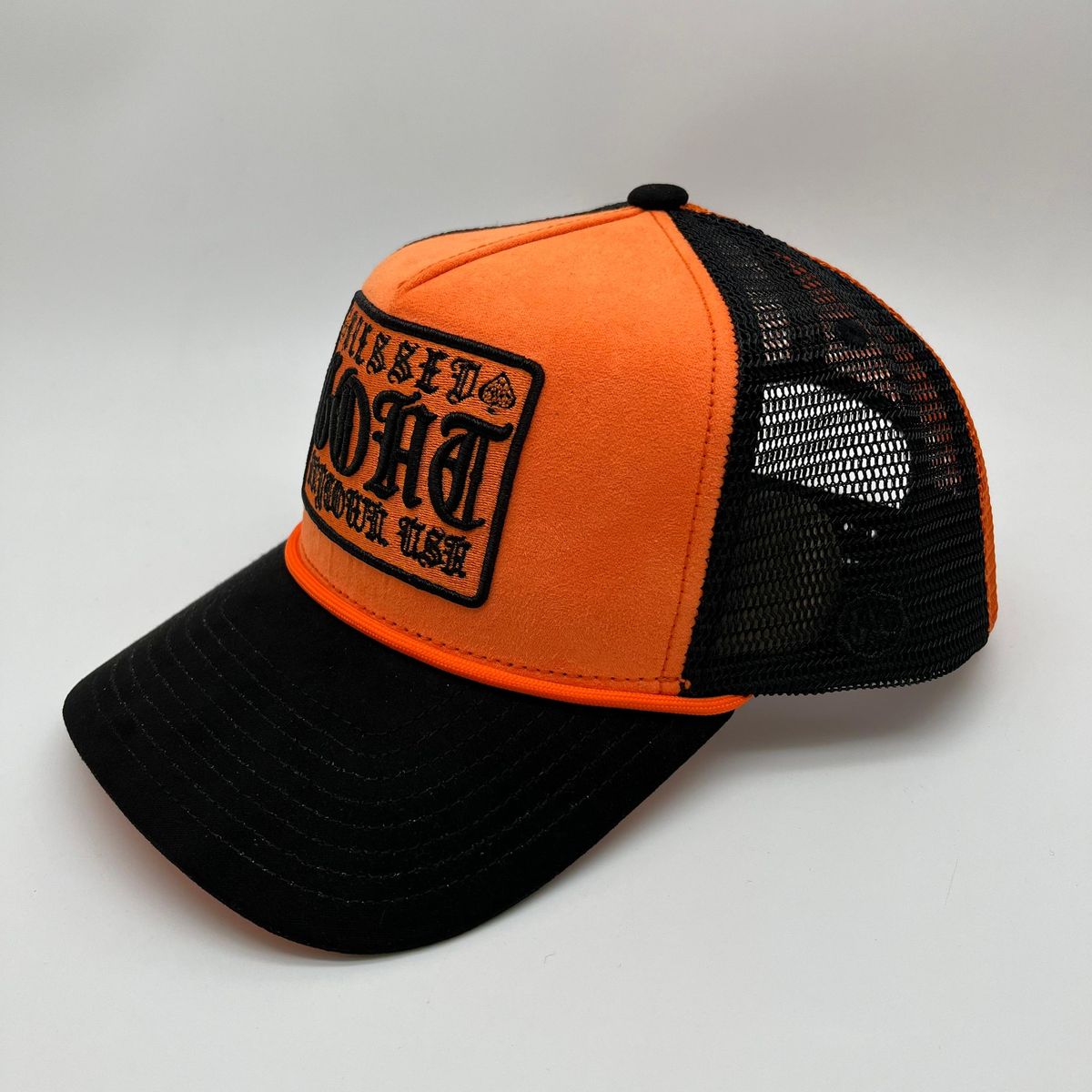 GOAT TRUCKER - ORANGE/BLACK (SUEDE)