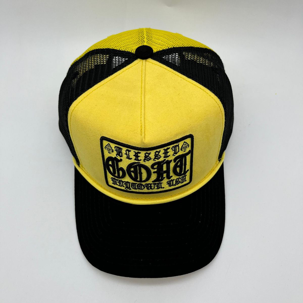 GOAT TRUCKER - YELLOW/BLACK (SUEDE)