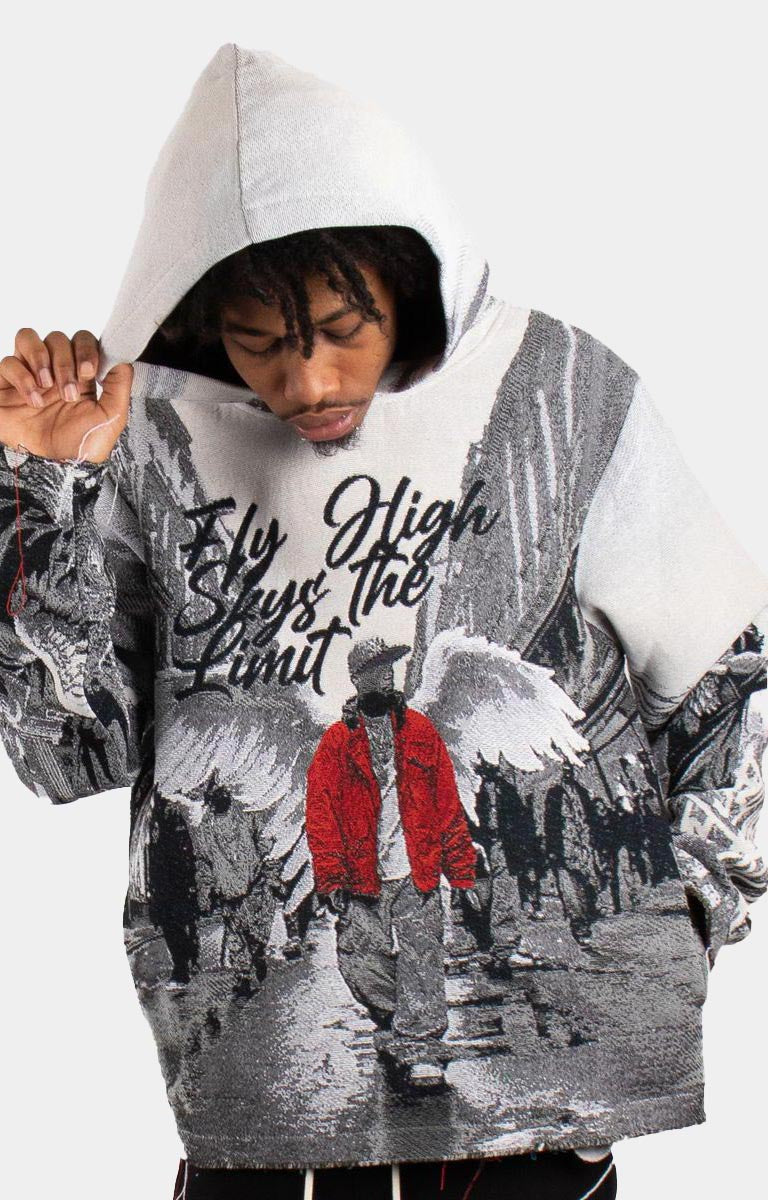 FLY HIGH TAPESTRY ENGINEERED JACQUARD HOODIE