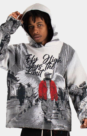 FLY HIGH TAPESTRY ENGINEERED JACQUARD HOODIE