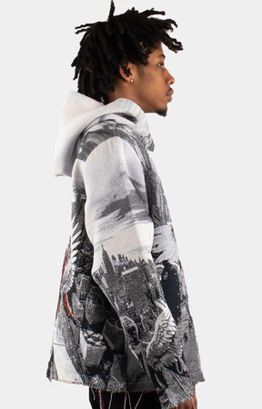 FLY HIGH TAPESTRY ENGINEERED JACQUARD HOODIE