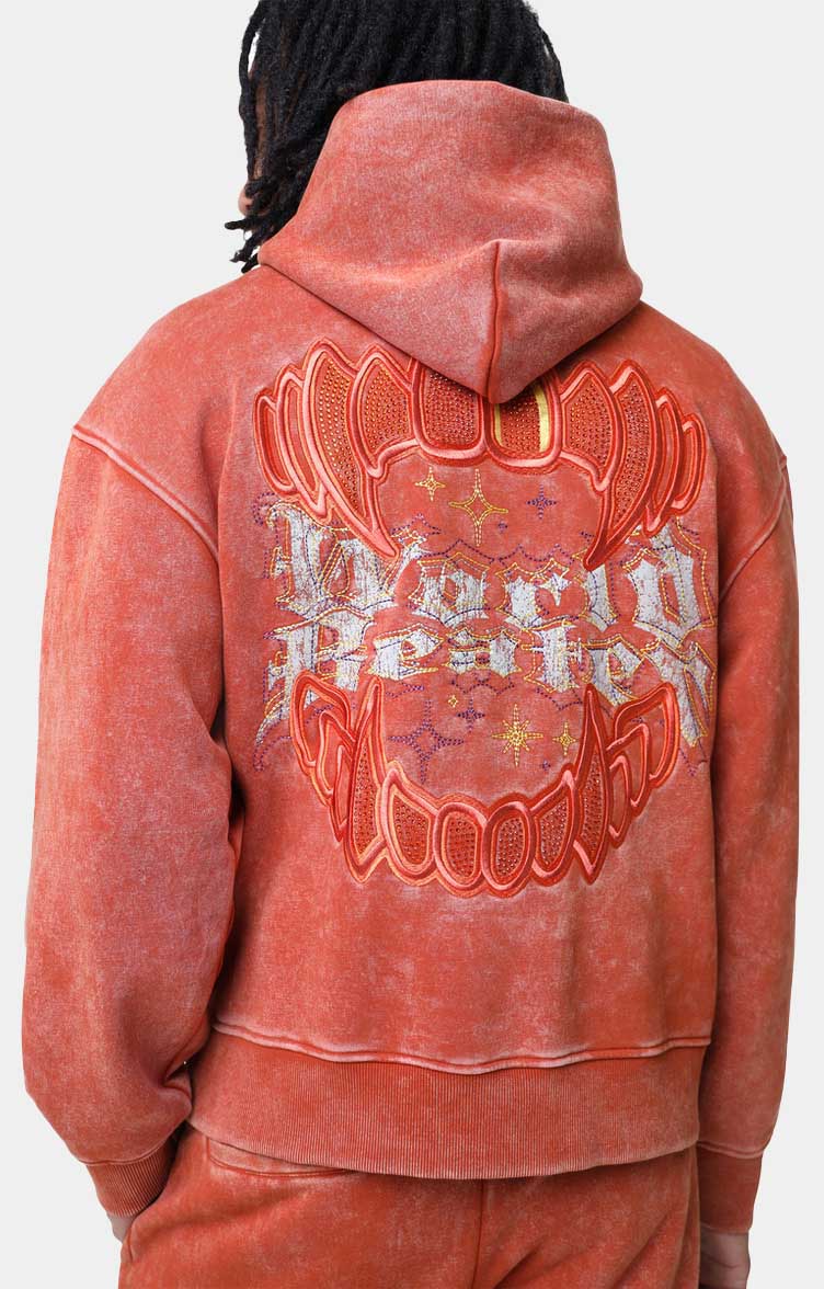 RHINESTONE DYSTOPIA HOODIE- PICANTE