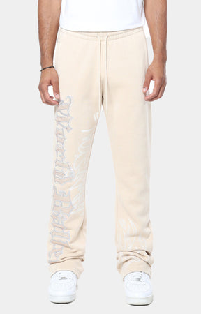 RHINESTONE DYSTOPIA FLEECE PANTS