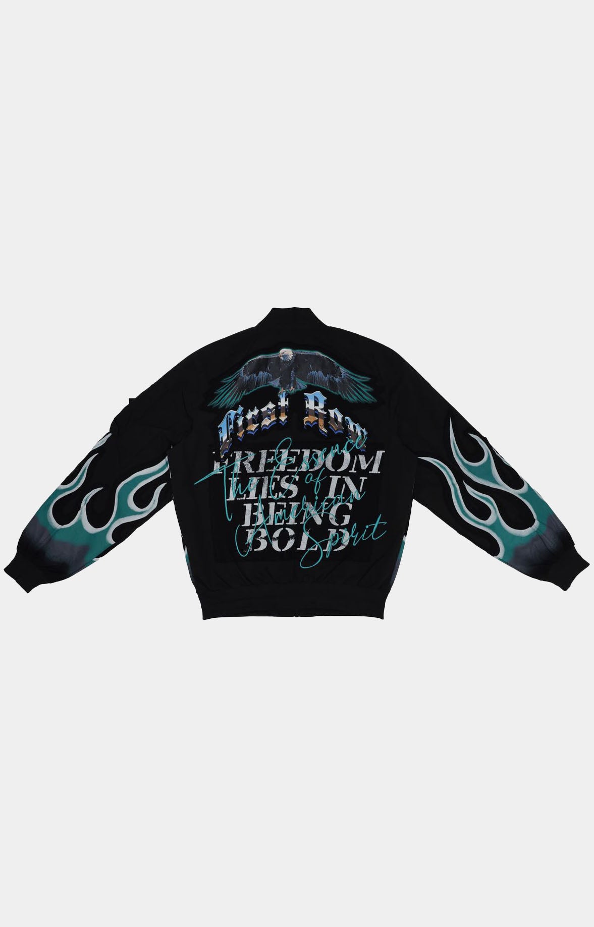 FREEDOM IS NOT FREE FLAME MA-1 JACKET