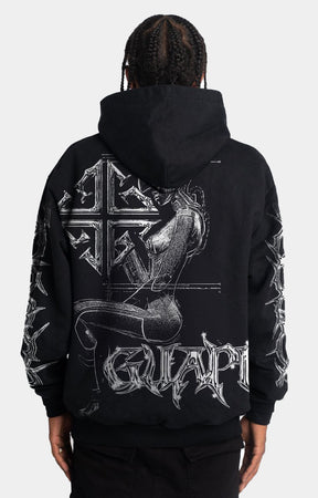 OBSIDIAN BLACK CYBORG HOODIE