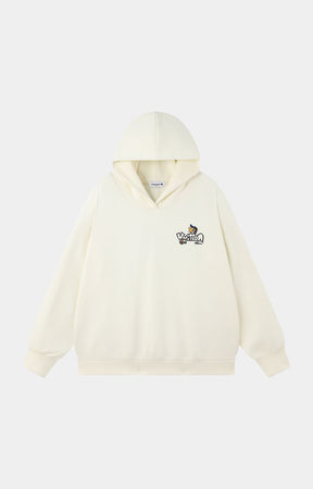 RAW PHOTO DUCK-CREAM HOODIE