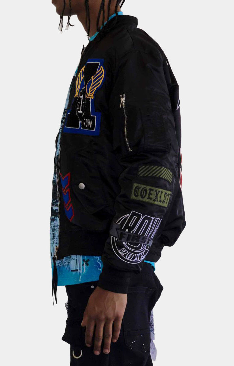 COEXIST MULTI PATCHES MA-1 JACKET