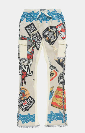 BRAVE HEART TAPESTRY STACKED PANTS