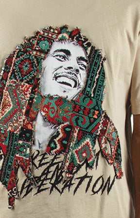 BOB MARLEY TAPESTRY ACCENT SHIRT