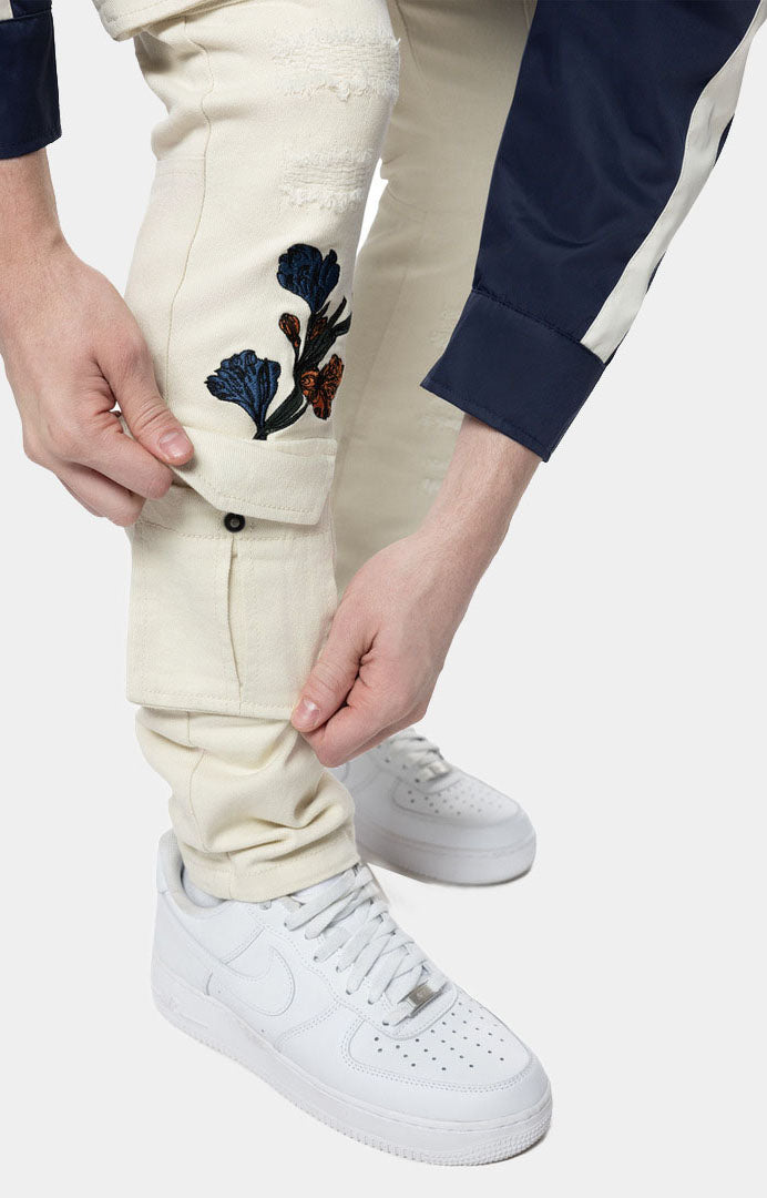 RUN & EXPLORE SLIM FIT TWILL CARGO PANTS