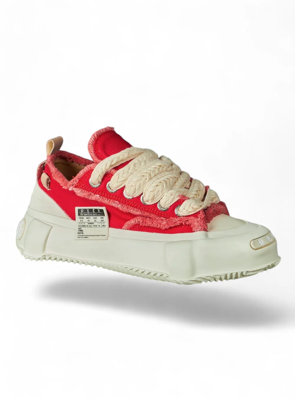 POLITICS SHOES - RED AND CREAM - 200