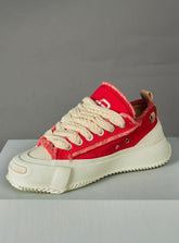 POLITICS SHOES - RED AND CREAM - 200